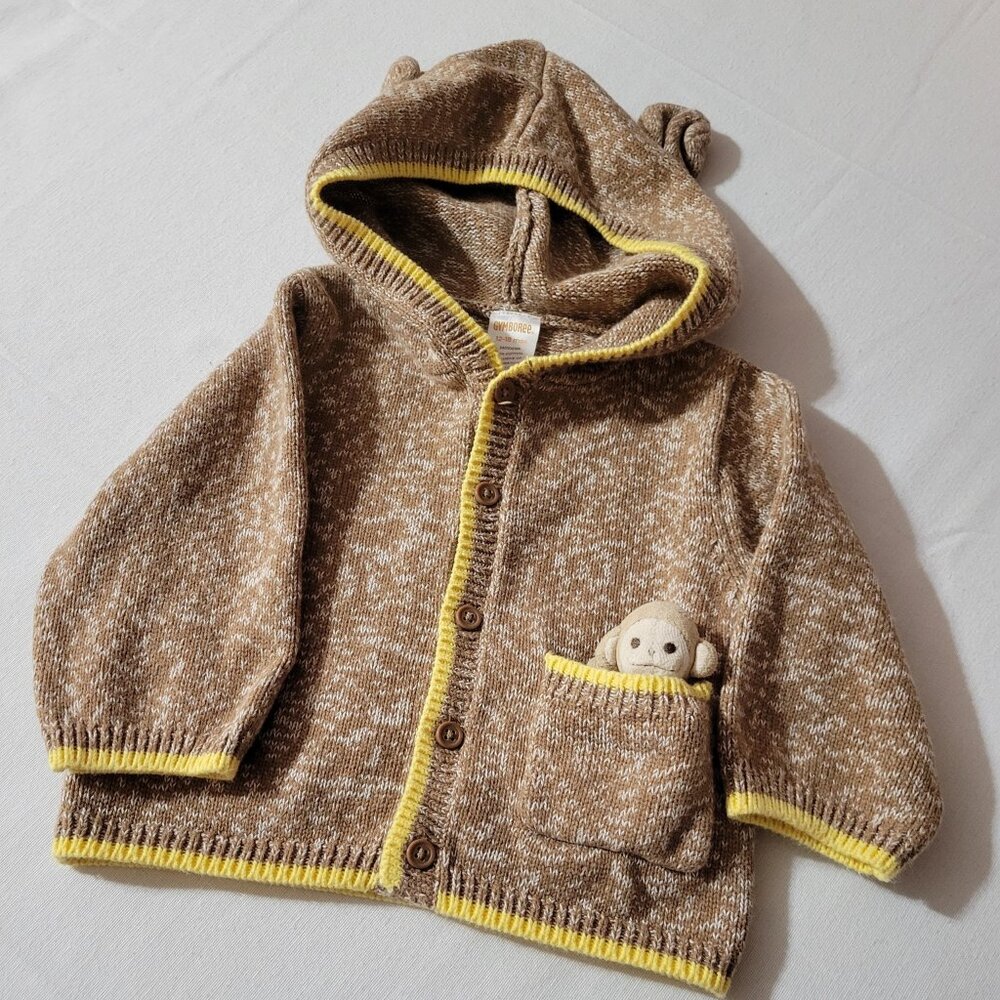Gymboree Vintage In The Jungle pocket Pal VGUC 12-18 month Sweater. Mixed Z27